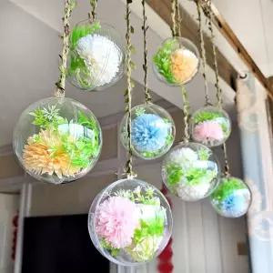 쌍문상회 지금 필요한 하트 투명공 플라스틱 투명캡슐 아크릴볼 12cm 1P