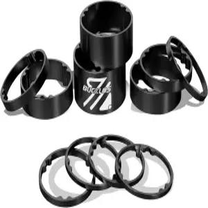 BUCKLOS 11PCS 헤드셋 스페이서 자전거 1-1/8 포크 스템 알루미늄 탄소 섬유 와셔 - 20 15 10 5 3 2mm 산악