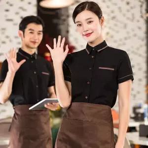 식당 카페유니폼 캐주얼 긴팔 서빙복 호텔 커피숍