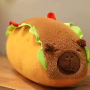 핫도그 카피바라인형 유니크 선물 쿠션 50cm 소시지빵 봉제인형