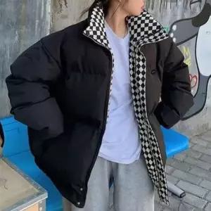 겨울옷 기본 숏 패딩 하이넥 점퍼 아우터 블랙