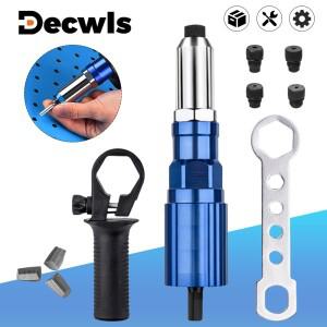 리벳 팅 기계  전기 건 어댑터  가정용 2.4mm-3.2mm-4.0mm-4.8mm 도구  핸들 포함  무선 다기능 드릴에 적