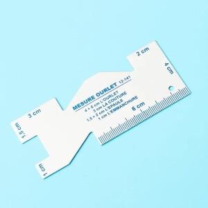 정밀 솔기 측정 게이지 금속 퀼팅 재단사 눈금자 템플릿 DIY 패치 워크 퀼트 공예 액세서리 용 바느질