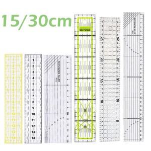 15/30cm 아크릴 퀼트 눈금자 바느질 측정 투명 재단사 DIY 패치 워크 도구 액세서리