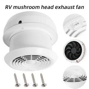 TYTXRV  RV 캠핑카 액세서리  DC 12V 화이트 컬러  지붕 환기구 팬  배기 공기 추출기