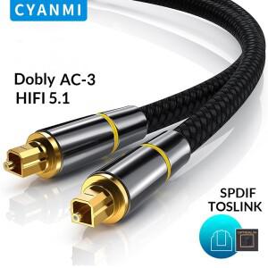 CYANMI HIFI 5.1 디지털 광학 오디오 케이블  증폭기용 Toslink SPDIF 동축 블루레이 xbox호환 360 플스호