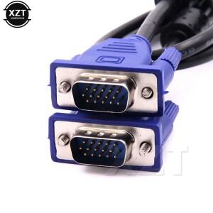 최신 1피스 1.3M 컴퓨터 모니터 VGA-VGA 케이블  HDB15 남성-남성 남성 커넥터  PC TV 어댑터 변환기