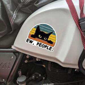 Ew 사람들  고양이 데칼 스티커 범퍼 PC 노트북 비닐