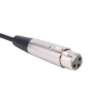 오디오 라인 XLR 3핀 암 커넥터 - 3.5mm 스테레오 수 금도금  연결 방청 케이블 와이어  마이크 믹서용