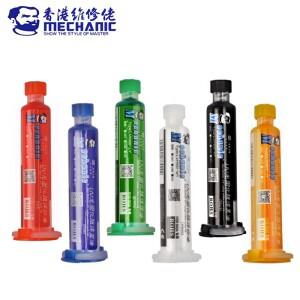 기계식 UV 광 경화 BGA PCB 솔더 마스크 잉크, 블랙, 블루, 그린, 레드, 옐로우, 화이트 용접 오일 페인트,