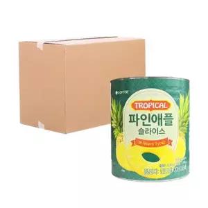 [텐바이텐][박스] 롯데 트로피칼 파인애플슬라이스 3050g 6입