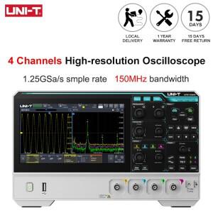 UNI-T 오실로스코프 UPO1154HD UPO1082HD 24 채널 1.25GSas 고해상도 80150MHz 대역폭 12비트 ADC 샘플링