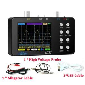 듀얼 채널 디지털 핸드 헬드 오실로스코프 PWM 50M 10Mhz 샘플링 속도 2.5KSaS 전자 수리 도구 용 아날로그