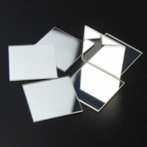 4PCS 35x35mm 광학 전면 반사경 거울 높은 반사율 첫 번째 표면 두께 1.1mm