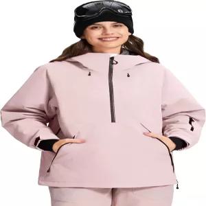 파이오너 캠프 여성 스키 재킷 스노우 코트 방수 배기 아노락 스노보드 후드 단열 풀오버 겨울 스포츠
