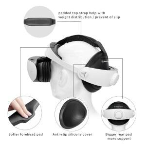 PS VR 방지 스팟 크고 CMP2 후방 이마 키퍼 클러스터 스위트 위한 부드러운 미끄럼 2를 웨이트 모드 밸런서 구형 패드 편안한