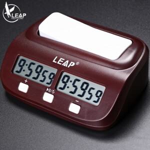 LEAP PQ9907S 클래식 디지털 체스 타이머 시계 가정 및 토너먼트를 위한 알람 기능이 있는 전자 보드 게임