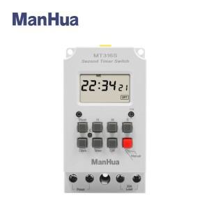 ManHua 범용 전기 기기 디지털 타이머 스위치용 프로그래밍 가능 전자 MT316S 220VAC 25A Din 레일