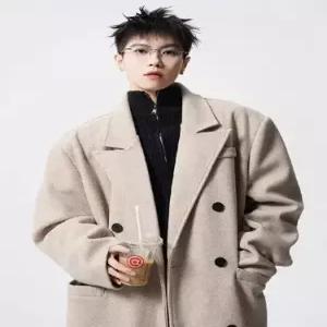 하프 남자하프코트 모직코트 봄가을겨울 패드 코트 트렌치 ible3