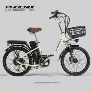 피닉스 시티 커뮤터 20인치 리튬 전기자전거 도시용  휴대용 400W 어시스트