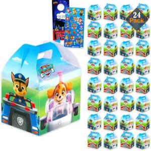 축하를 위한 Paw Patrol 간식 상자 세트 - 생일 경품 스티커 등 24개의 선호 번들 소년 소녀를 Party