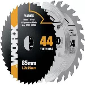 Worx WA8501 베르사컷 컴팩트 원형 톱 3pc 버라이어티 커팅 블레이드 세트