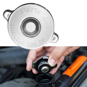 QQWD 라디에이터 1개 16PSI 자동차 액세서리 방지 워터 방수 교체품 범용 쿨링 대부분의 커버 엔진 디자인 누출 실버 자동차에 듀얼 러그