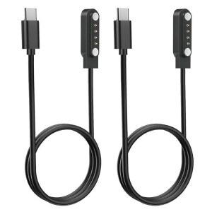 [미국배송] 신니이아 [PLAUD 노트 AI /노트 프로 음성 녹음기 충전기 교체 충전 케이블 타입 C용 USB-C 2팩]