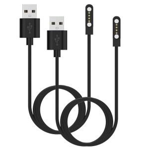 [미국배송] PLAUD 노트 충전 케이블용 2팩 충전기 AI 레코더용 2FT 4핀 마그네틱 USB 케이블 교체