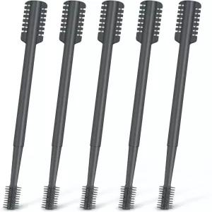 MIVZO 5PCS 2-in-1 코털 커터 양면 트리머 업그레이드 부드러운 청소 브러시를 갖춘 수동 휴대용 그레이