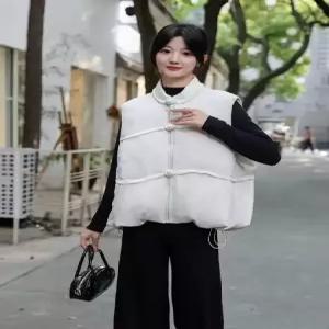 솔저스빈티지 여자 오리털 민소매 조끼 다운 하이넥 OPH1