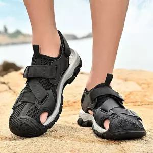 남성용 여름 캐주얼 MN 샌들 미끄럼 방지 가방 비치화 빅사이즈 펀칭 인기2