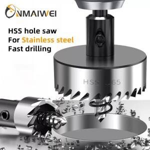 HSS 구멍 톱 16-100mm 코발트 고속 강철 M35 스테인레스 스틸 도구 세트 금속 드릴링 가공