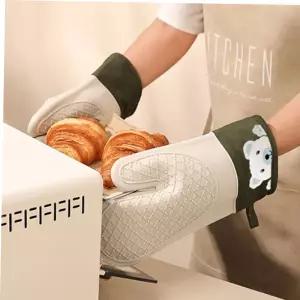 앞치마 주방장갑 스커트 냄비 오븐 실리콘 장갑 2P 주방 오븐용