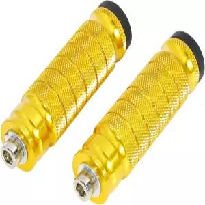 F FIRE CYCLE 1 쌍 6mm 알루미늄 Aolly 오토바이 리어셋 후방 세트 풋레스트 풋페그 모터바이크 골드 톤