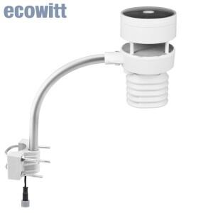 Ecowitt WS80 6-in-1 태양광 초음파 풍속계(광 및 UV 측정 기능 포함), 온습도계 기상 관측 센서 - 제공