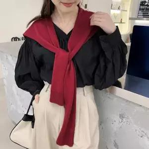 솔리드어깨숄가디건 케이프 패션포인트 데일리룩 여성 (29541728A)