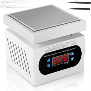 TLBZK 350W 110V 납땜 스테이션 핫 플레이트 LED 마이크로컴퓨터 전기 예열 재작업 히터 랩(100X100mm)