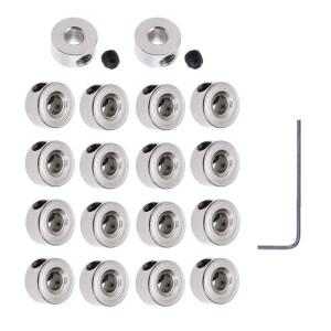 10Pcs 23456781012mm 강철 니켈 도금 금속 샤프트 클램핑 슬리브 RC 비행기 랜딩 기어 스토퍼 세트 휠 칼라