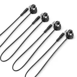 CME TRS MIDI 케이블 4팩 - 타입 A(3.5mm 1/8인치)에서 5핀 DIN 1FT / 30CM 로우 프로파일 컴팩트 공간을