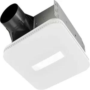Broan-NuTone AER80CCTK 클린커버 목욕 팬 80 CFM 0.7 손 선택 가능한 CCT LED 조명 에너지 스타 화이트