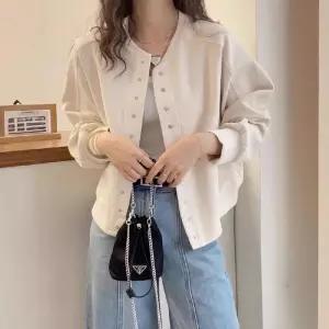 여자티 맨투맨 카디건 쇼트 봄가을 캐주얼 빅사이즈 라운드 야구점퍼 원템3