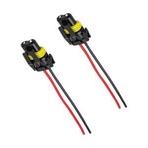 Wevdn 2 PCS 9005 HB3 9006 HB4 9012 전구 소켓, 헤드라이트 커넥터 여성 어댑터 배선 하네스 자동차 안개등 소켓 와이어 교체, 액세서리