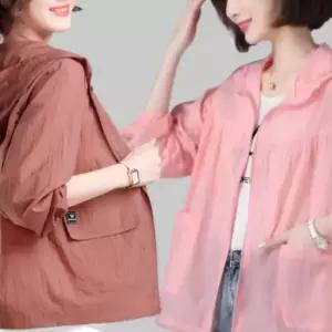 여성 봄 여름 가을 초경량 후드집업 윈드브레이커 바람막이 자켓 점퍼 2종 6컬러