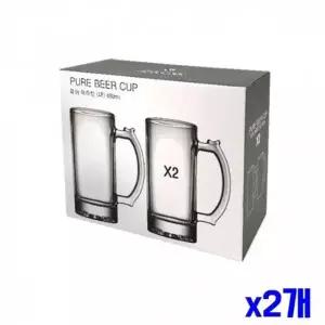 WL 맥주 아이스커피 글라스 컵 대 480ml 2p x2개 유리컵 WFLR3HL