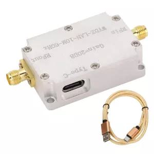 SMA 커넥터 DC5V 전원이 공급되는 FM 라디오 신호 부스터용 전문 저잡음 증폭기 LNA 10M-6GHz 20dB 이득