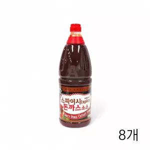 경양식 일식돈가스소스 소스 미담채 돈까스 업소용식자재 8개 2Kg X 대용량 스파이시