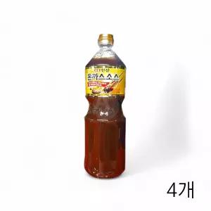 한상 식당용 돈가스소스 돈카츠소스 X 경양식소스 1.9Kg 돈까스소스 대용량 4개 HS
