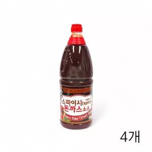 일식돈가스소스 경양식 X 4개 돈까스 2Kg 미담채 대용량 업소용식자재 스파이시 소스