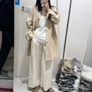 여친 하프 롱 가을 캐주얼 트렌치코트 터틀넥 상의 기장 가디건 카디건 KS3